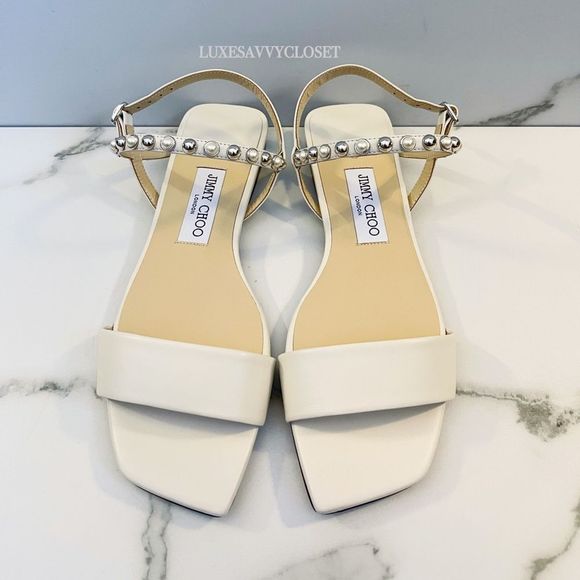 JIMMY CHOO Aadra Sandals NIB - Picture 1 of 10